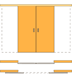 Двойная дверь купе