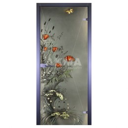Art-Decor Маки с бабочкой