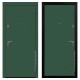 Снаружи: SteelLak «Зеленый Турмалин» RAL 6028 Внутри: SteelLak «Зеленый Турмалин» RAL 6028