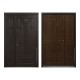 Снаружи: SteelLak «Коричневый» RAL 8016 Внутри: SteelTex «Дуб темный»